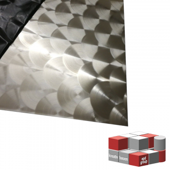 Edelstahlblech D50 marmoriert - Edelstahlblech nach Maß